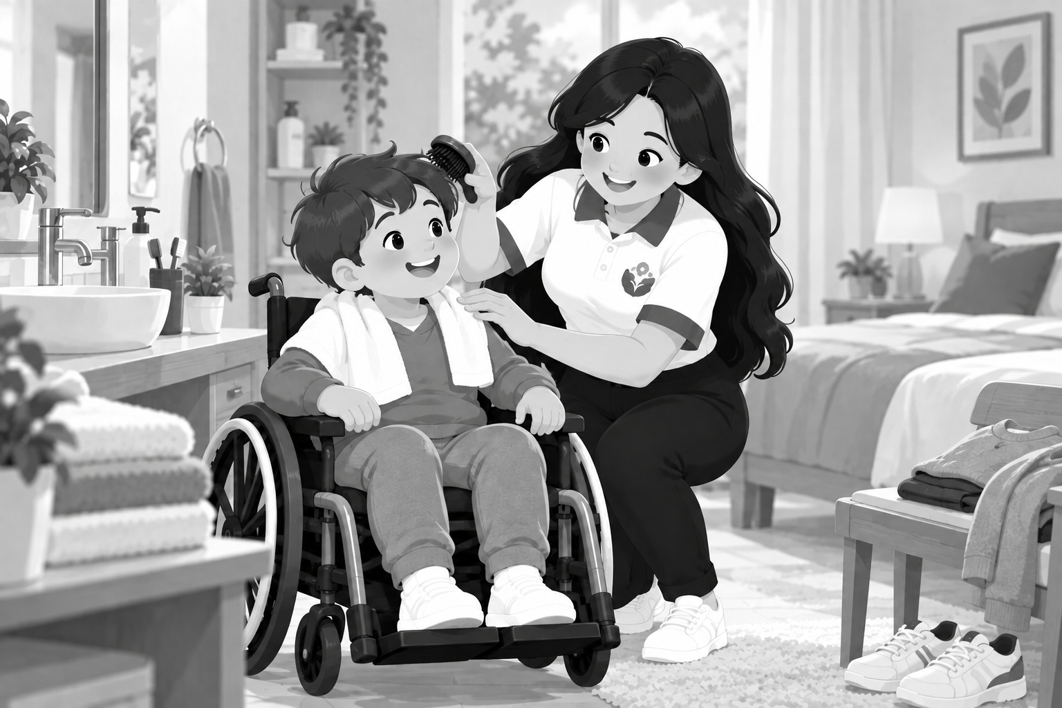 Caring Moments in a Cosy Home
