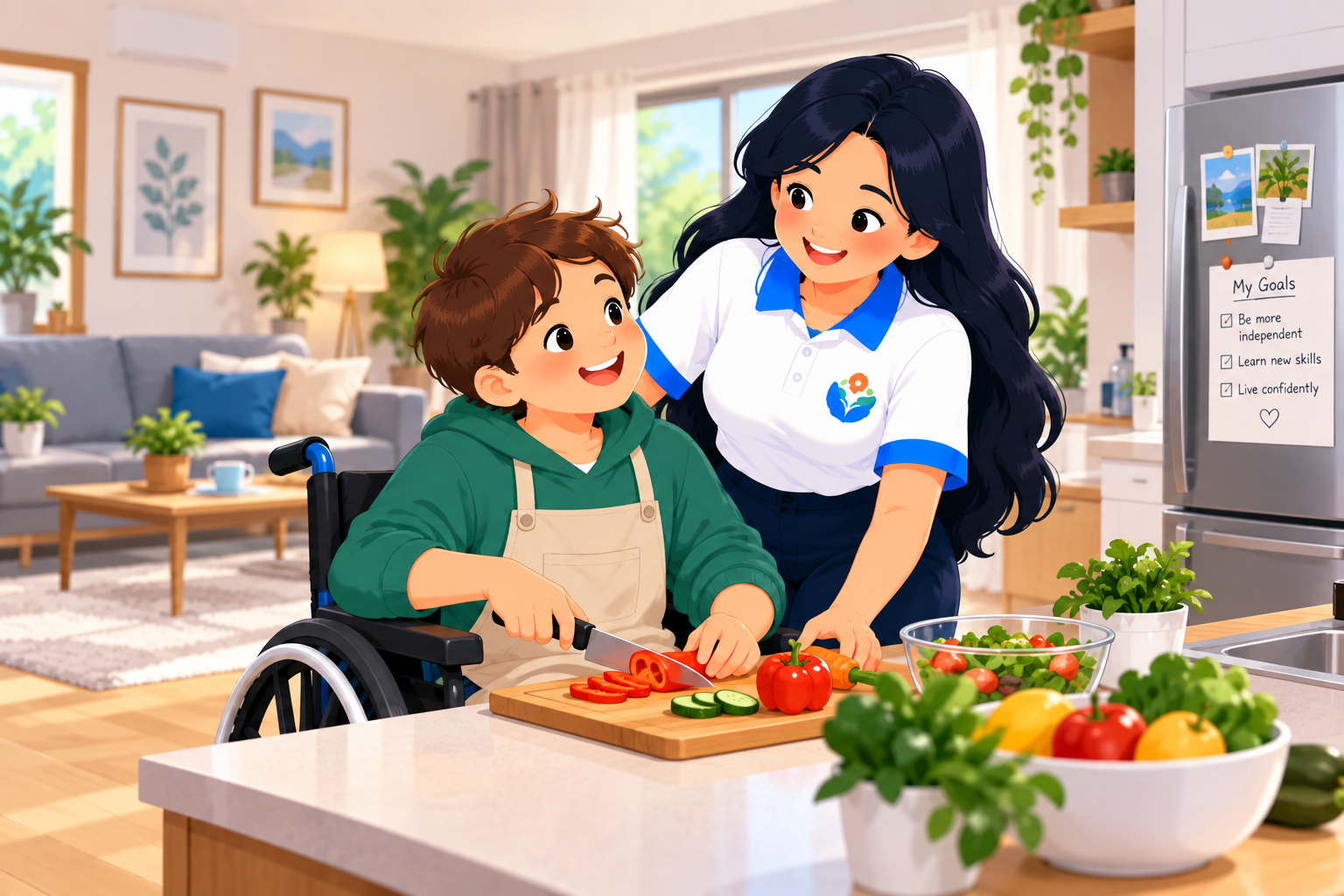 Cooking Together in an Accessible Home
